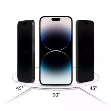 Hofi Anti Spy Glass Pro 2er-Pack Sichtschutzglas für iPhone 16 Plus Privatsphäre