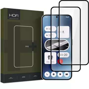 Hofi Glass Pro 2er-Pack gehärtetes Glas für Nothing Phone 2A Schwarz