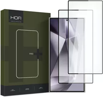 Hofi Glass Pro 2er-Pack gehärtetes Glas für Samsung Galaxy S24 Ultra Schwarz