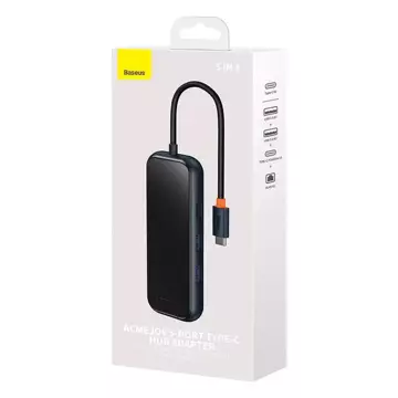 Hub 5w1 Baseus AcmeJoy-Serie USB-C bis 2xUSB 3.0 USB 2.0 USB-C PD RJ45 (klein)