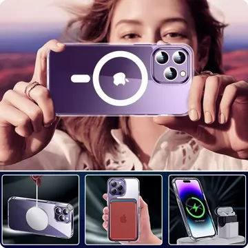 Hülle Flexair Hybrid Magsafe für Samsung Galaxy S24 Plus Clear