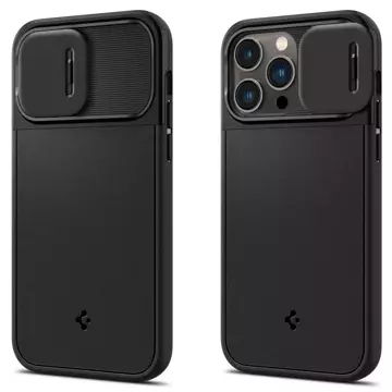 Hülle Spigen Optics Armor Mag MagSafe für Apple iPhone 14 Pro Schwarz