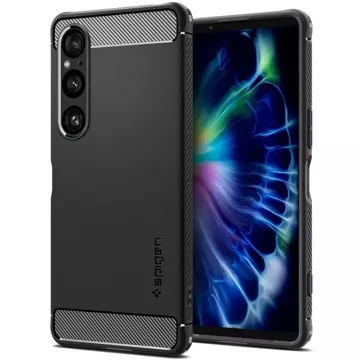 Hülle Spigen Rugged Armor für Sony Xperia 1 VI Matte Vlack