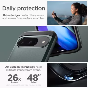 Hülle Spigen Tough Armor für Google Pixel 9/9 PRO Abyss Green