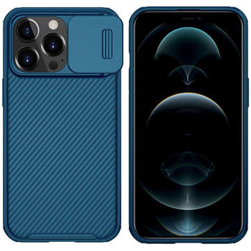Hülle für Apple iPhone 13 Pro Nillkin CamShield Pro Magnetic Blue Glass