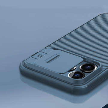Hülle für Apple iPhone 13 Pro Nillkin CamShield Pro Magnetic Blue Glass