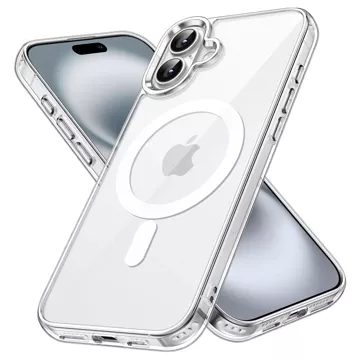 Hülle für Apple iPhone 16 Plus Alogy Anti-Shock Hybrid Case für MagSafe Transparent