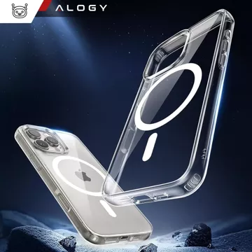 Hülle für Apple iPhone 16 Pro Max Alogy Anti-Shock Hybrid Case für MagSafe Transparent