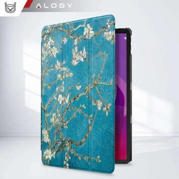 Hülle für Lenovo Tab M11 10,95 Zoll TB330FU / TB330XU / TB331FC Tablet-Abdeckung Case Alogy Book Cover Blühender Mandelbaum (Van Gogh) Glas-Eingabestift