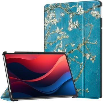 Hülle für Lenovo Tab M11 10,95 Zoll TB330FU / TB330XU / TB331FC Tablet-Abdeckung Case Alogy Book Cover Blühender Mandelbaum (Van Gogh) Glas-Eingabestift