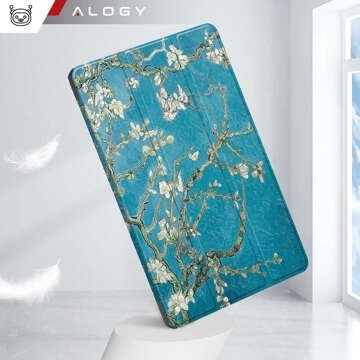 Hülle für Lenovo Tab M11 10,95 Zoll TB330FU / TB330XU / TB331FC Tablet-Abdeckung Case Alogy Book Cover Blühender Mandelbaum (Van Gogh) Glas-Eingabestift