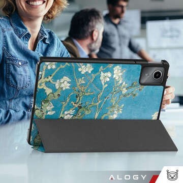 Hülle für Lenovo Tab M11 10,95 Zoll TB330FU / TB330XU / TB331FC Tablet-Abdeckung Case Alogy Book Cover Blühender Mandelbaum (Van Gogh) Glas-Eingabestift