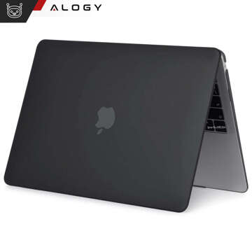 Hülle für MacBook Air 15 M2 2023 A2941 Case Gehäuse Cover Matt Alogy Hard Cover Schwarz