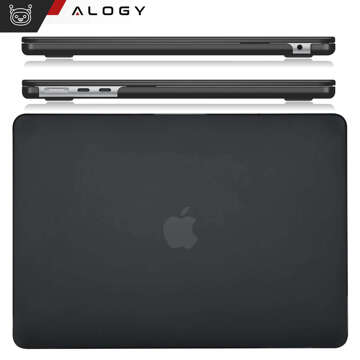 Hülle für MacBook Air 15 M2 2023 A2941 Case Gehäuse Cover Matt Alogy Hard Cover Schwarz