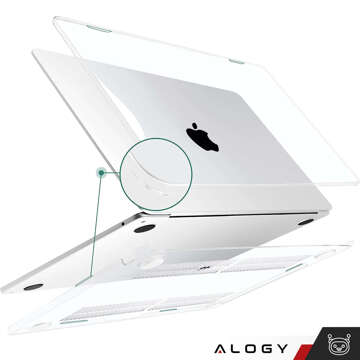 Hülle für MacBook Air 15 M2 2023 A2941 Hülle Gehäusedeckel Klar Alogy Hard Cover Transparent