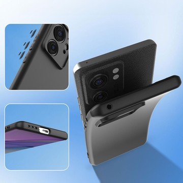 Hülle für Samsung Galaxy A33 5G 3mk Matt Case Gehäusedeckel Mattschwarze Rückseite