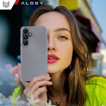 Hülle für Samsung Galaxy A35 5G Rückseite Hybrid Clear Case Alogy Transparentes Glas