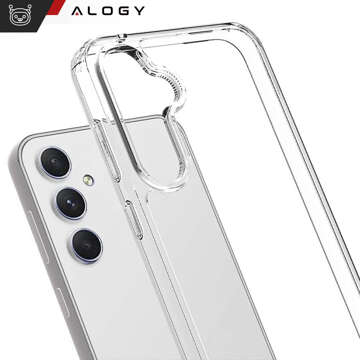 Hülle für Samsung Galaxy A35 5G Rückseite Hybrid Clear Case Alogy Transparentes Glas