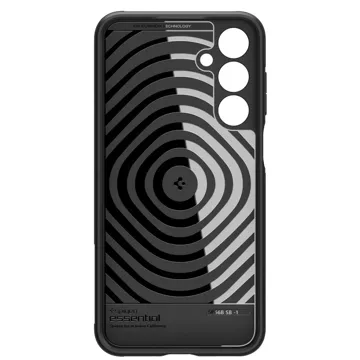 Hülle für Samsung Galaxy A35 5G Spigen Essential SandBlast Case Rückseite mattschwarz Mattschwarz