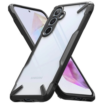 Hülle für Samsung Galaxy A35 5G gepanzertes Gehäuse Case Backcover Ringke Fusion X Black Glass