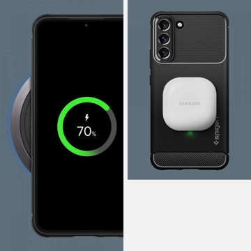 Hülle für Samsung Galaxy S22 Hülle Spigen Rugged Armor Mattschwarz