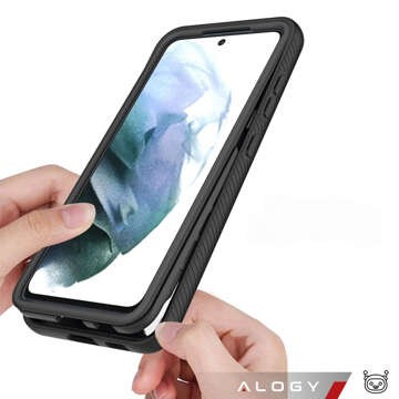 Hülle für Samsung Galaxy S23 FE Panzerhülle Hydrogelfolie Case Defense 360 ​​​​Pro Alogy schwarz