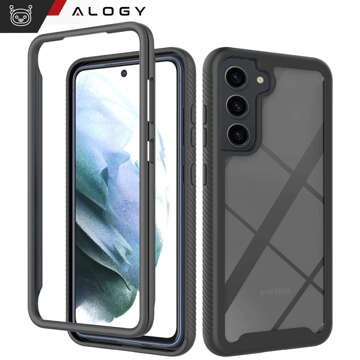 Hülle für Samsung Galaxy S23 FE Panzerhülle Hydrogelfolie Case Defense 360 ​​​​Pro Alogy schwarz