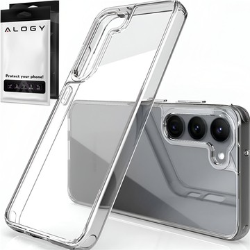 Hülle für Samsung Galaxy S24 Hybrid Clear Case Alogy Transparentes Glas