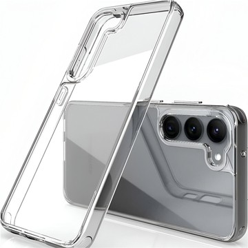 Hülle für Samsung Galaxy S24 Hybrid Clear Case Alogy Transparentes Glas