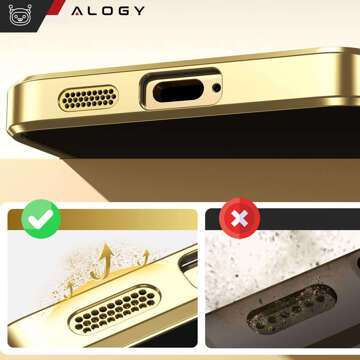 Hülle für Samsung Galaxy S24 Mag Safe Glamour Case Ringgehäuse Kameraschutz Alogy Gold Transparentes Glas