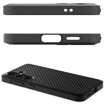 Hülle für Samsung Galaxy S24 Spigen Core Armor Case Gepanzertes Case Cover Gehäuse Mattschwarzes Glas