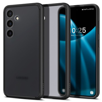 Hülle für Samsung Galaxy S24 Spigen Ultra Hybrid Case, Frost Black Rückseite