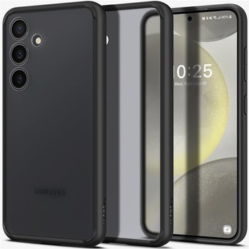 Hülle für Samsung Galaxy S24 Spigen Ultra Hybrid Case, Rückseite, Frost Black Glass