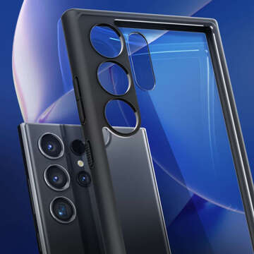 Hülle für Samsung Galaxy S24 Ultra Spigen Ultra Hybrid Case, Rückseite, mattschwarzes Glas