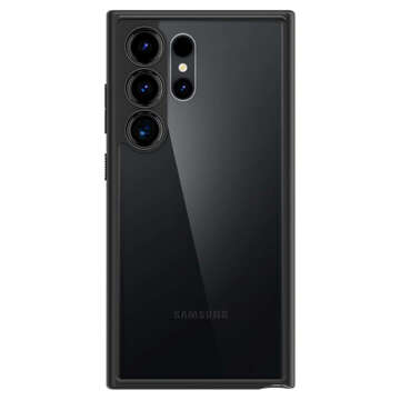 Hülle für Samsung Galaxy S24 Ultra Spigen Ultra Hybrid Case, Rückseite, mattschwarzes Glas