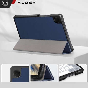 Hülle für Samsung Galaxy Tab A9 2023 8,7" X110 / X115 Tablet Cover Case Alogy Book Cover Marineblau