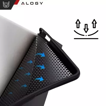 Hülle für Samsung Galaxy Tab A9 Plus 2023 11" (X210/X215/X216) Tablet Cover Case Alogy Stand Schwarz