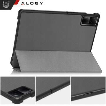 Hülle für Xiaomi Redmi Pad SE 2023 11" Smart Case Cover mit Flip-Gehäuse Case Alogy Graues Glas