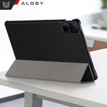 Hülle für Xiaomi Redmi Pad SE 2023 11" Smart Case Cover mit Flip-Gehäuse Case Alogy Schwarzes Glas