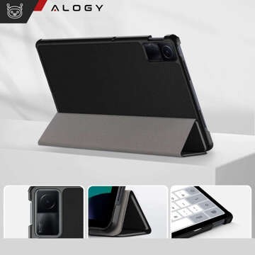 Hülle für Xiaomi Redmi Pad SE 2023 11" Smart Case Cover mit Flip-Gehäuse Case Alogy Schwarzes Glas