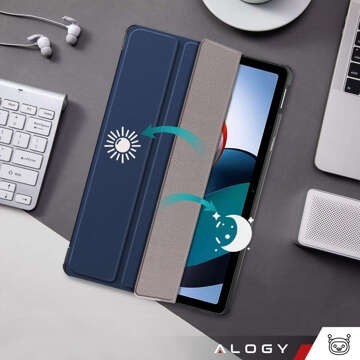 Hülle für Xiaomi Redmi Pad SE 2023 11" Smart Case Cover mit Flip-Gehäuse Case Cover Alogy Marineblaues Glas