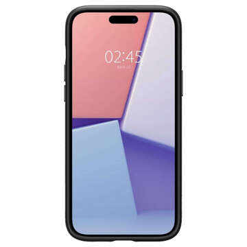 Hülle für iPhone 15 Plus Spigen Liquid Air Case, Gehäuse, schützende Rückseite, Mattschwarz