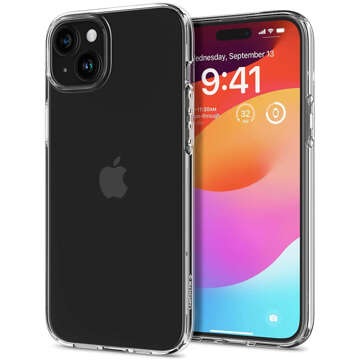 Hülle für iPhone 15 Plus Spigen Liquid Crystal Case Schutzhülle aus transparentem Klarglas