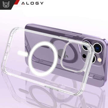 Hülle für iPhone 15 Pro MagSafe Hybrid Case Cover Shock Clear Alogy Transparent