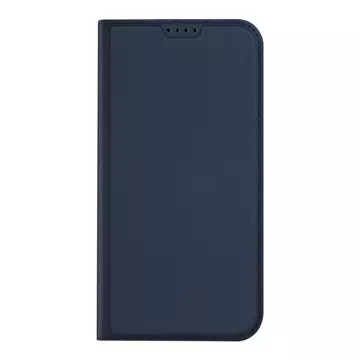 Hülle für iPhone 15 Pro Max, Cover mit Klappe und Brieftasche Dux Ducis Skin Pro - blau