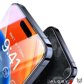 Hülle für iPhone 15 Pro Max Panzerhülle Hydrogelfolie Case Defense 360 ​​​​Pro Alogy schwarz