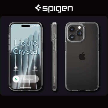 Hülle für iPhone 15 Pro Max Spigen Liquid Crystal Case Schutzhülle aus kristallklarem Glas