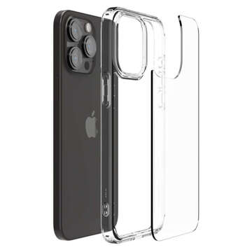 Hülle für iPhone 15 Pro Max Spigen Ultra Hybrid Case, Rückseite, kristallklares Glas