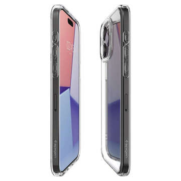 Hülle für iPhone 15 Pro Max Spigen Ultra Hybrid Case, kristallklare Rückseite