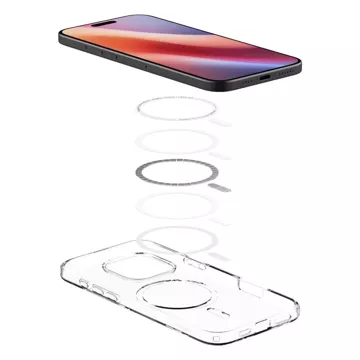 Hülle für iPhone 16 Pro Max Spigen Liquid Crystal Mag Magsafe Schutzhülle klar